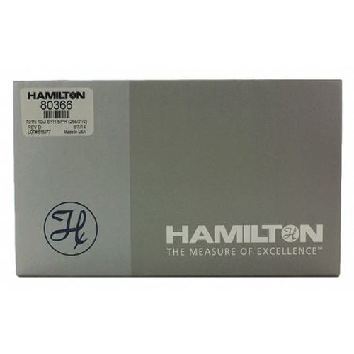 HAMILTON 80366 SYRINGE 10UL CEMENTED POINT STYLE 2 PK6