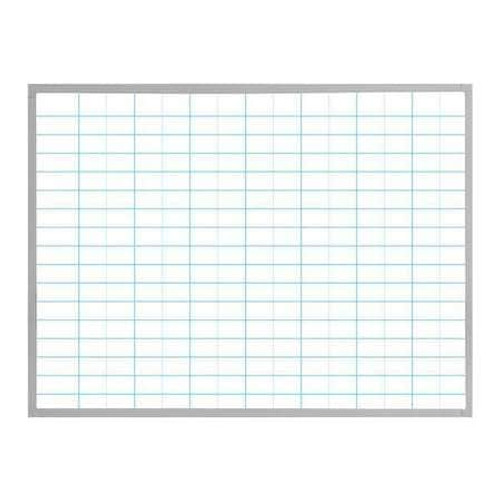 MAGNA VISUAL PBFGL-6-WH PORCELAIN GRIDDED BOARD 36 X 48 