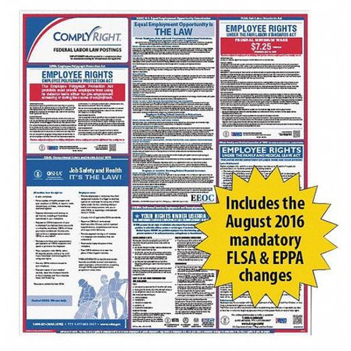 COMPLYRIGHT ERFED FEDERAL LABOR LAW POSTER ENGLISH