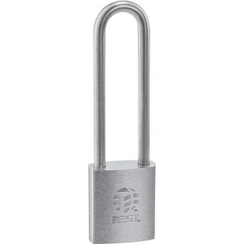 BEST 21B780T PADLOCK, 7/8 IN,RECTANGLE,SILVER