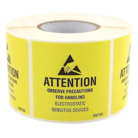 BOTRON COMPANY INC. B6736 ESD JEDC LABEL ROLL 4INX4IN