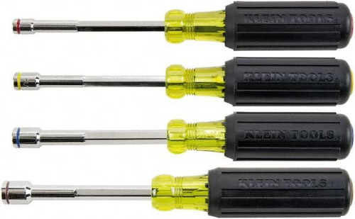 KLEIN TOOLS 635-4 NUT DRIVER SET, MAGNETIC NUT DRIVERS, HE