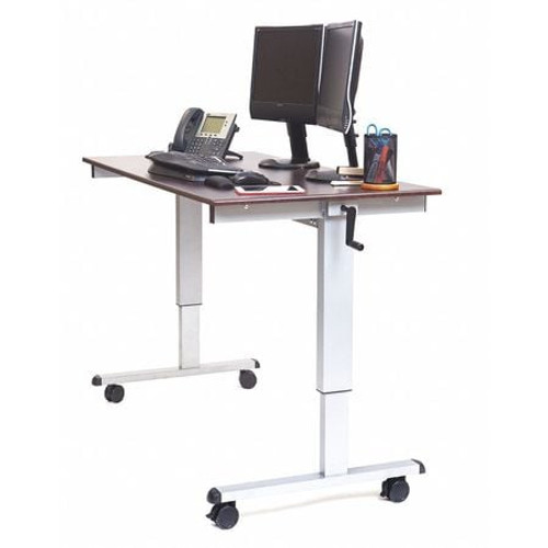 LUXOR STANDUP-CF60-DW ADJUSTABLE TABLE SILVER 59 IN W