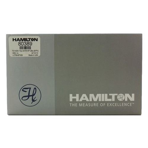 HAMILTON 80389 SYRINGE 10UL 26 GA. POINT STYLE AS PK6