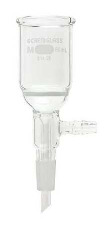 CHEMGLASS CG-1406-56 BUCHNER FUNNEL 60ML MEDIUM FRIT