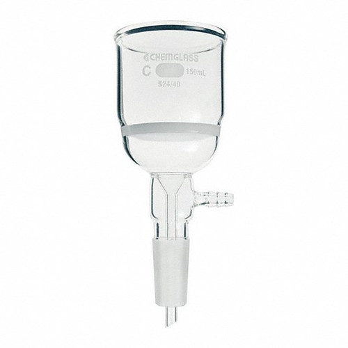 CHEMGLASS CG-1406-11 BUCHNER FUNNEL 150ML MEDIUM FRIT