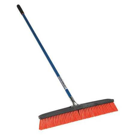 SEYMOUR MFG CO 82008 PUSH BROOM,ROUGH SURF,60" BLUE HANDLE