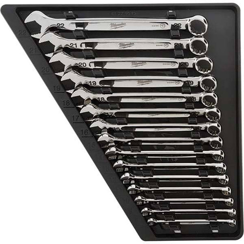 MILWAUKEE ELECTRIC TOOLS 48-22-9515 15PC COMBINATION WRENCH SET - METRIC