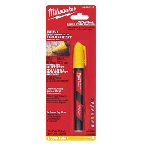 MILWAUKEE ELECTRIC TOOLS 48-22-3722 INKZALL™ LIQUID PAINT MARKERS