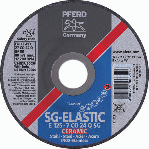 PFERD 60067 GRINDING WHEEL,9" X 1/4"