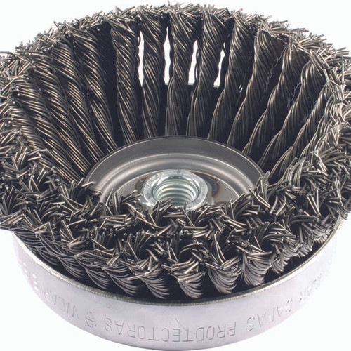 PFERD 82567 4" F/C TWIST KNOT WIRE CUP BRUSH .020 CS
