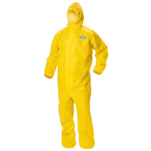 KIMBERLY CLARK 46772 HOODED COVERALLS,YELLOW,XL,ELASTIC,PK10