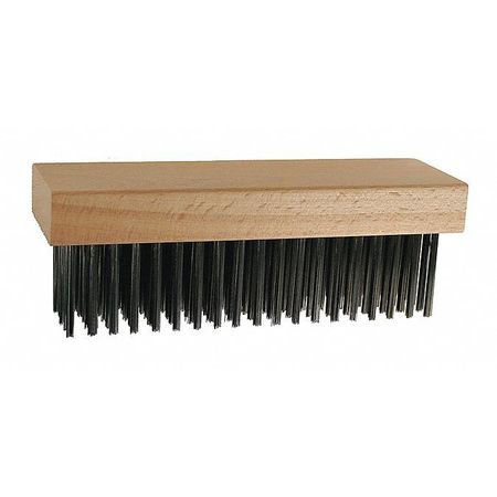 PFERD 85081 STRAIGHT BACK BLOCK BRUSH,CS WIRE,5"X10"