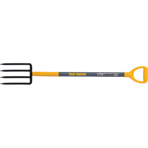 AMES TRUE TEMPER 2812500 4-TINE FORGED SPADING FORK W/D-GRIP & FG