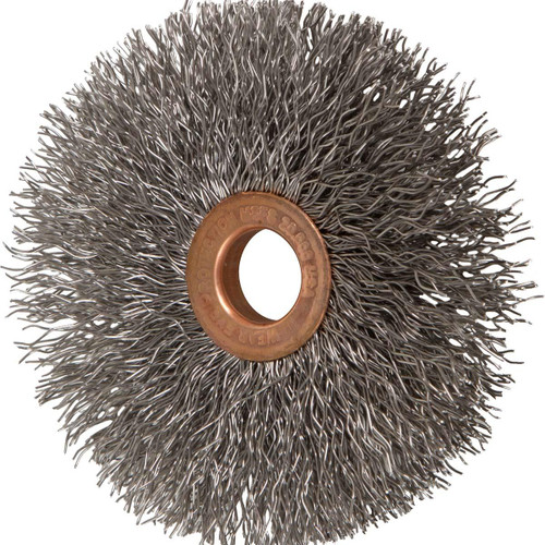 PFERD 81590 3" TUBE CENTER WIRE WHEEL .014 SS WIRE 1