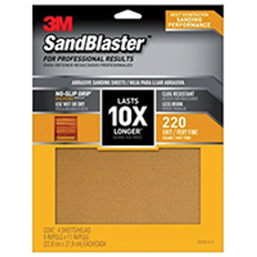 3M 20220-G-4 SANDBLASTER SANDPAPER, 9-IN. X 11-IN., 2