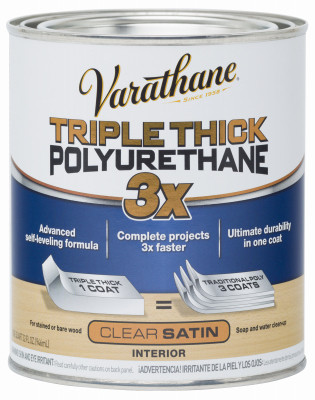 RUST-OLEUM 284473 POLY FINISH THICK QT SATIN