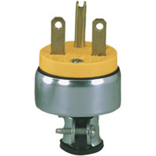 COOPER 2866-BOX PLUG ARMORED 15A 250V 2P3W YEL