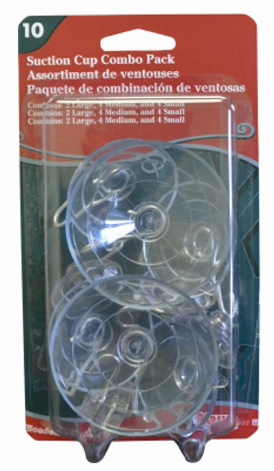 ADAMS MFG CORP. 9761-99-1040 SUCTION CUP COMBO PACK, 10-PC.