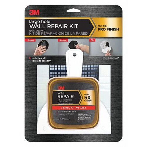 3M FPP-KIT WALL REPAIR KIT LRG HOLE 12OZ 3M FPP-KIT WALL REPAIR KIT LRG HOLE 12OZ