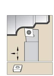 KENNAMETAL 1095654 RIGHT HAND POSITIVE RAKE INDEXABLE TURNI