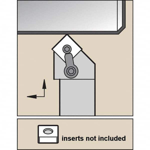 KENNAMETAL 1102719 LEFT HAND NEGATIVE RAKE INDEXABLE TURNIN