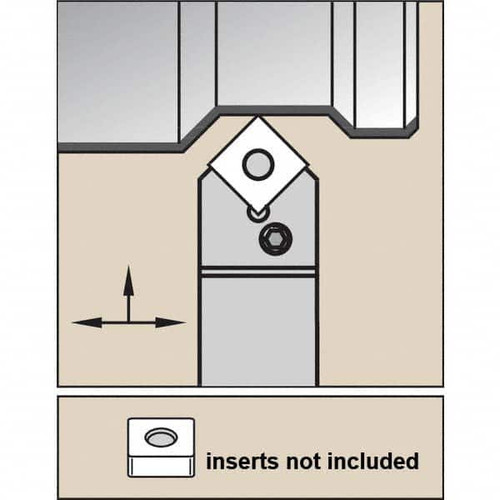 KENNAMETAL 1147356 NEUTRAL -7° NEGATIVE RAKE INDEXABLE TURN