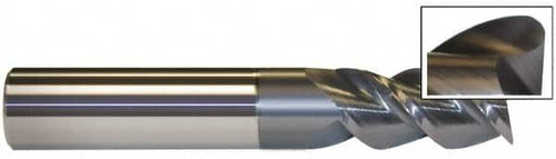 ACCUPRO 12176629 1" DIAM 3 FLUTE SINGLE END SOLID CARBIDE