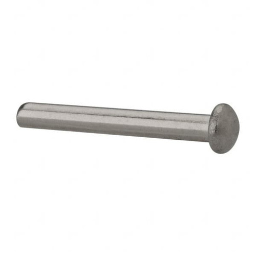 RIVETKING. 12N100RRD3P 1/8" BODY DIAM, ROUND UNCOATED STAINLESS