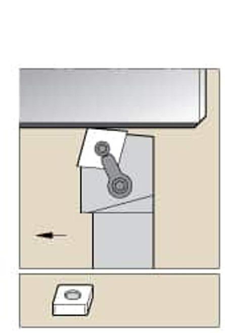KENNAMETAL 1808160 LEFT HAND NEGATIVE RAKE INDEXABLE TURNIN