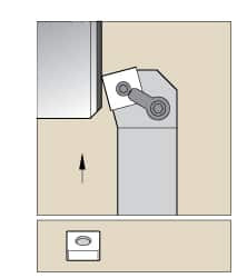 KENNAMETAL 1808189 RIGHT HAND NEGATIVE RAKE INDEXABLE TURNI