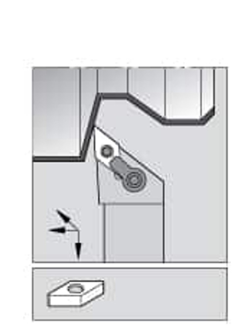 KENNAMETAL 1808550 LEFT HAND NEGATIVE RAKE INDEXABLE TURNIN