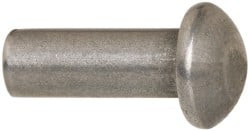 RIVETKING. 18N50RRDSP 3/16" BODY DIAM, ROUND STEEL SOLID RIVET