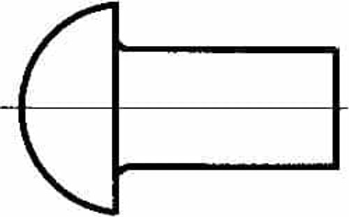 RIVETKING. 18N62RRD3P 3/16" BODY DIAM, ROUND UNCOATED STAINLES RIVETKING. 18N62RRD3P 3/16" BODY DIAM, ROUND UNCOATED STAINLES