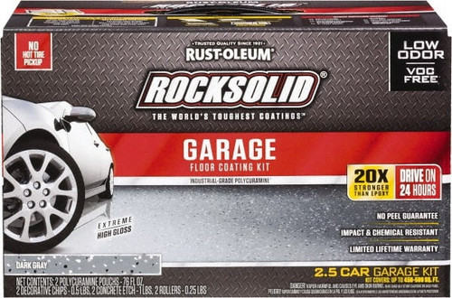 RUST-OLEUM 317284 KIT COATING FLR 2.5 CAR DK GRY