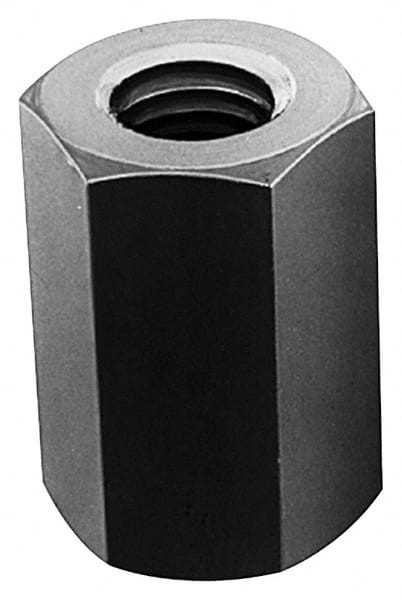 TE-CO 41508 COUPLING NUT STEEL 7/8-9 UNC, 2-1/4" OAL
