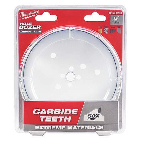 MILWAUKEE ELECTRIC TOOLS 49-56-0749 6" HOLE DOZER™ WITH CARBIDE TEETH HOLE S