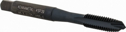 KENNAMETAL 5431708 M6X1.00 6H 3 FLUTE OXIDE FINISH VANADIUM