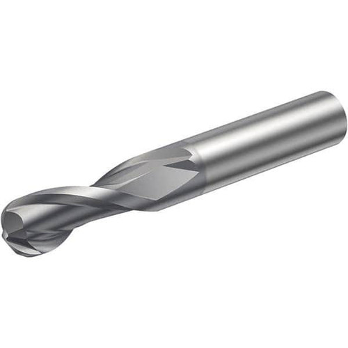 SANDVIK COROMANT 5743440 1MM DIAM, 1.5MM LOC, 2 FLUTE SOLID CARBI