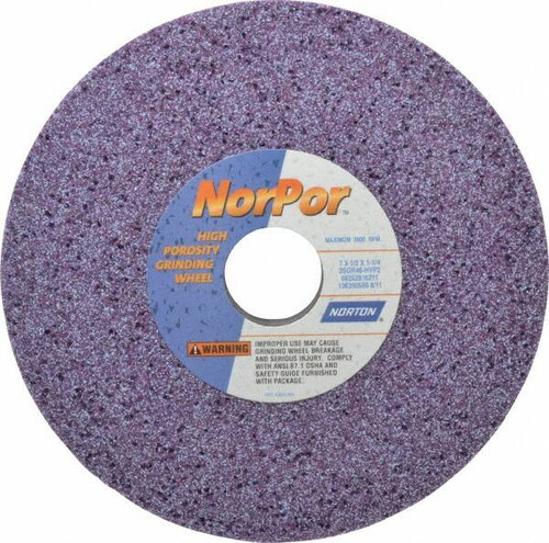 NORTON 66252916211 7" DIAM X 1-1/4" HOLE X 1/2" THICK, H HA