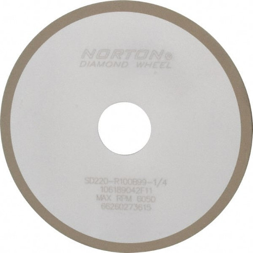 NORTON 66260273615 6" DIAM X 1-1/4" HOLE X 1/8" THICK, 220  NORTON 66260273615 6" DIAM X 1-1/4" HOLE X 1/8" THICK, 220