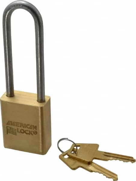 AMERICAN LOCK A42 5 PIN TUMBLER PADLOCK KEYED DIFF. 3" SHA