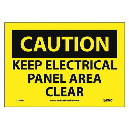 NMC C167P CAUTION - KEEP ELECTRICAL PANEL AREA CLE
