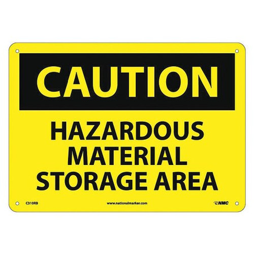 NMC C310RB "CAUTION - HAZARDOUS MATERIAL STORAGE AR