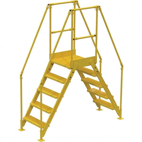 VESTIL COL-5-46-14 CROSS-OVER LADDER,5 STEP,48 H,14 W