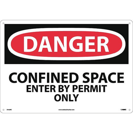 NMC D162RC DANGER - CONFINED SPACE - ENTER BY PERMI