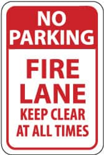 NMC TM47G NO PARKING - FIRE LANE - KEEP CLEAR AT A