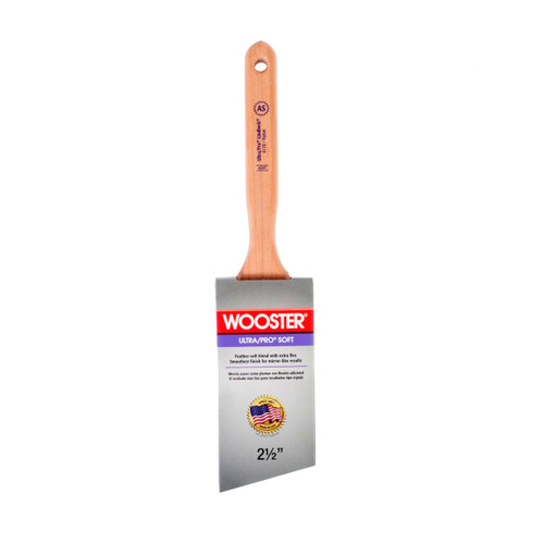 WOOSTER 4170-2 1/2 PAINT BRUSH,2 1/2 IN,ANGLE SASH,NYLON