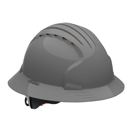 PIP 280-EV6161V-40 JSP EVO6161 FULL BRIM GRAY VENTED 6-PT.