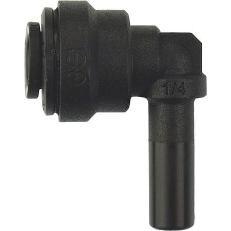 JOHN GUEST PP220808E PLUG-IN ELBOW,BLACK,1/4" TUBE,EPDM,PK10